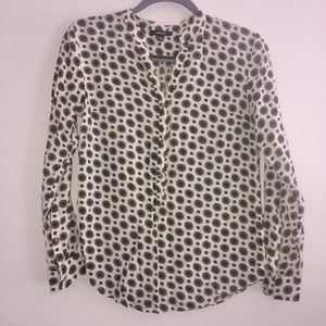 Chic Long-Sleeve Henley Blouse